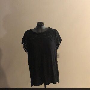 Black lace shirt from adiva